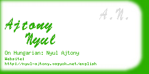 ajtony nyul business card